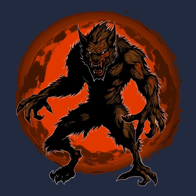 Loup-garou Halloween Loup Wolf Pack