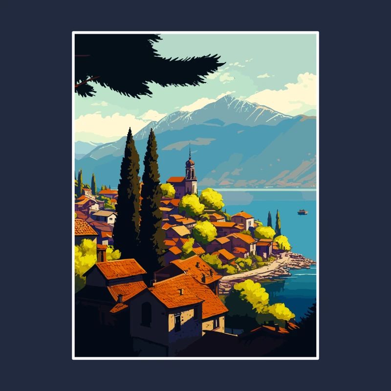 Église du lac de l’île d’Ohrid de Saint-Jean-de-Macédoine