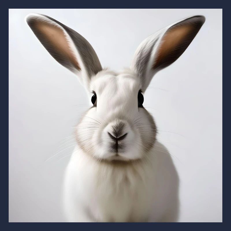 Lapin blanc illustré
