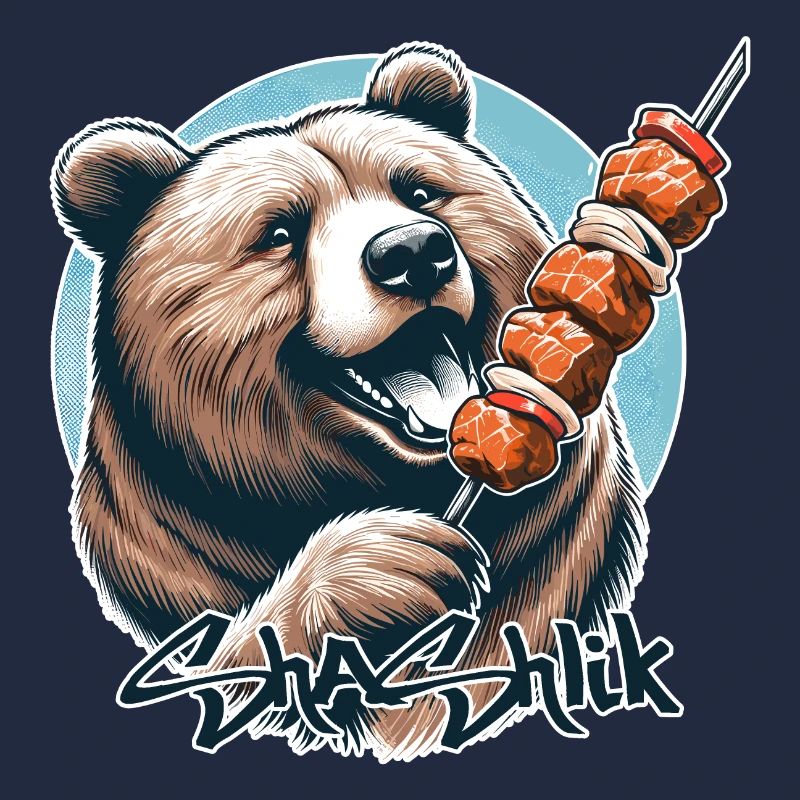 Schaschlik Fleischspieß Bär Geschenk
