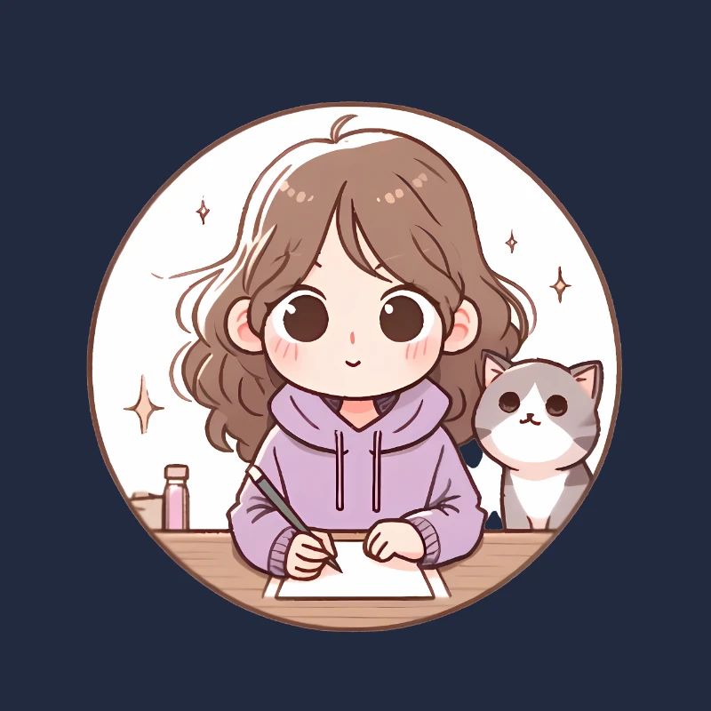 Neujahr Zero Fcks Mädchen Katze Design