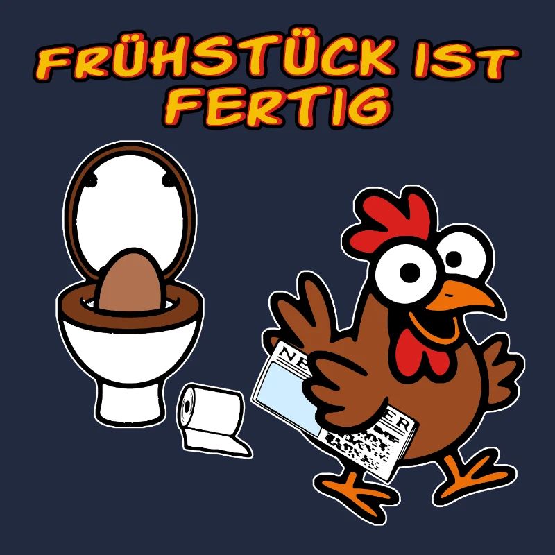 Chicken Makes Breakfast Funny Chickens