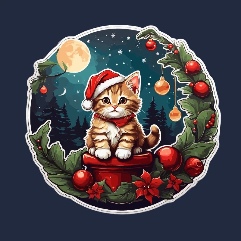 Chat de Noël