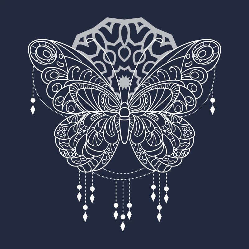 Schmetterling Mandala Traumfänger Perlen Mandala