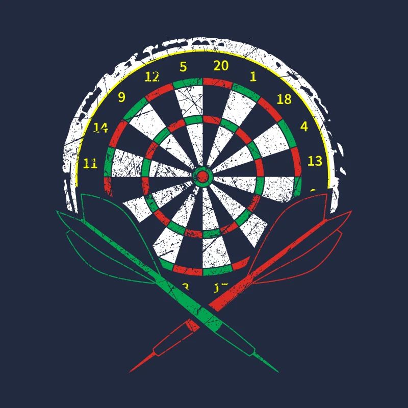 Jeu de fléchettes avec fléchettes pour les joueurs de fléchettes