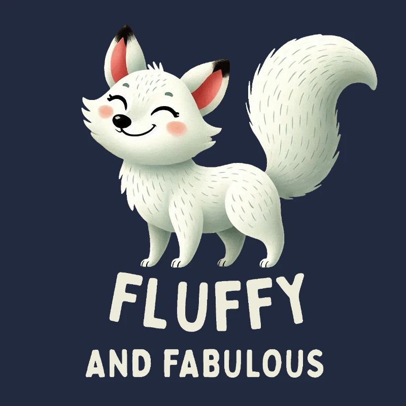 Fluffy White Fox