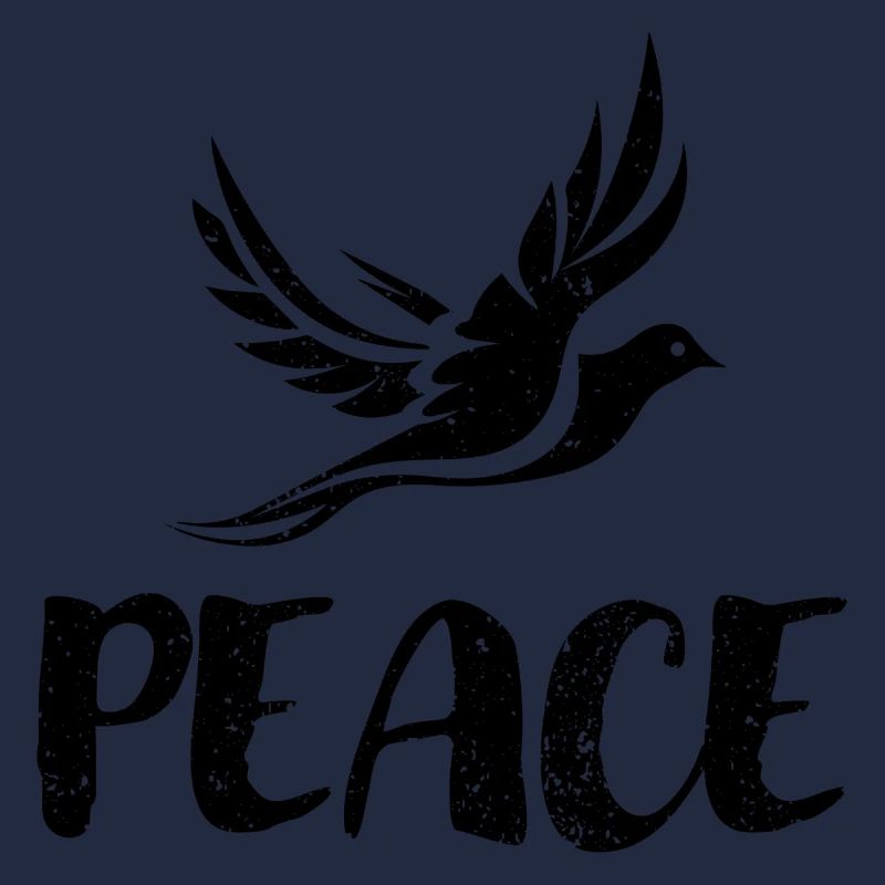 Peace - schwarz