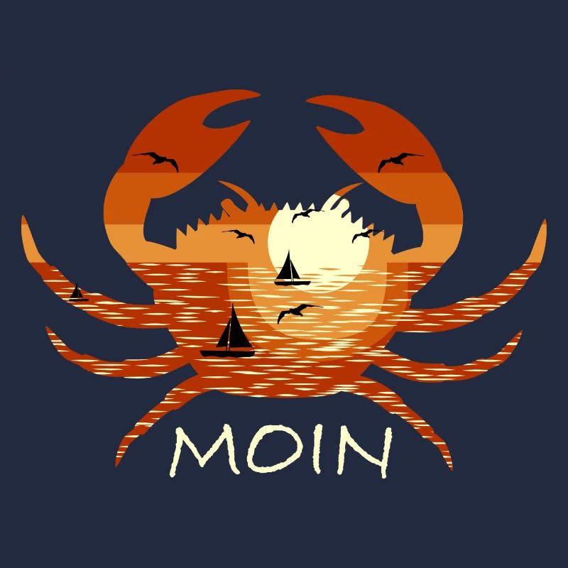 Moin Norddeutsch Krabbe