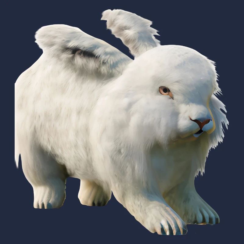 Fluffy Angora rabbit