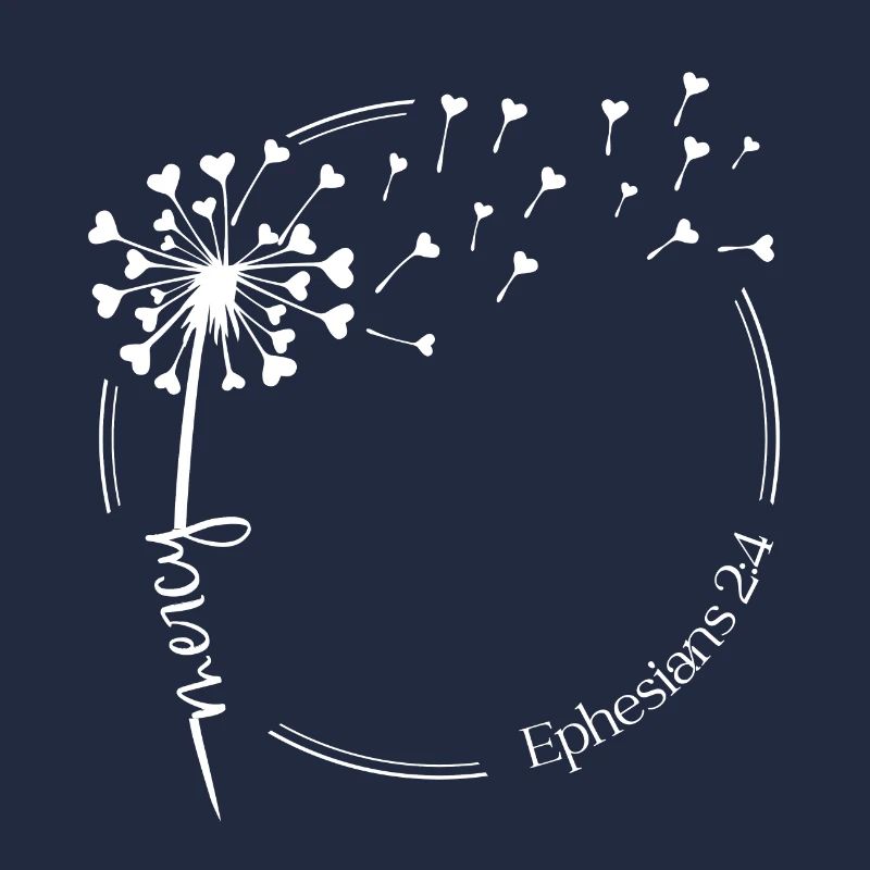 Christlicher Löwenzahn Design Barmherzigkeit Epheser 2:4