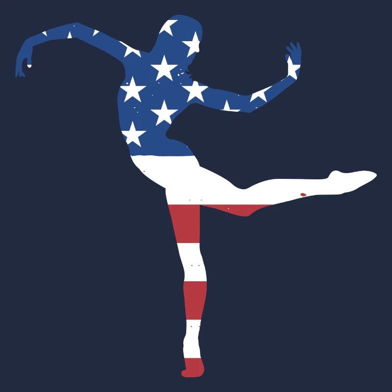 Dancer Us Flag Dancing