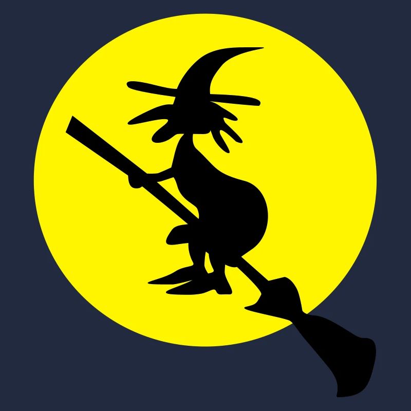 witch and full moon