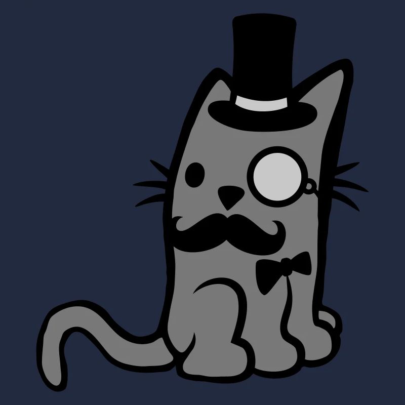 Monokel Brille Herr Katze