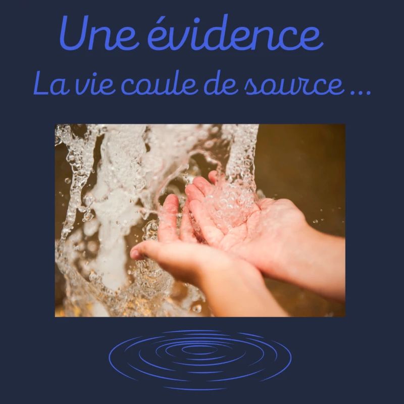 Une évidence la vie coule de source