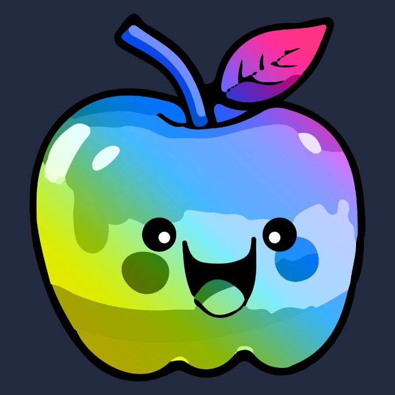 Apple Comic Colorful