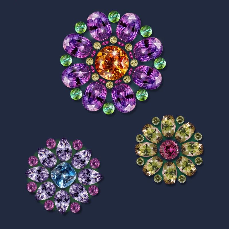Edelstein-Blumen