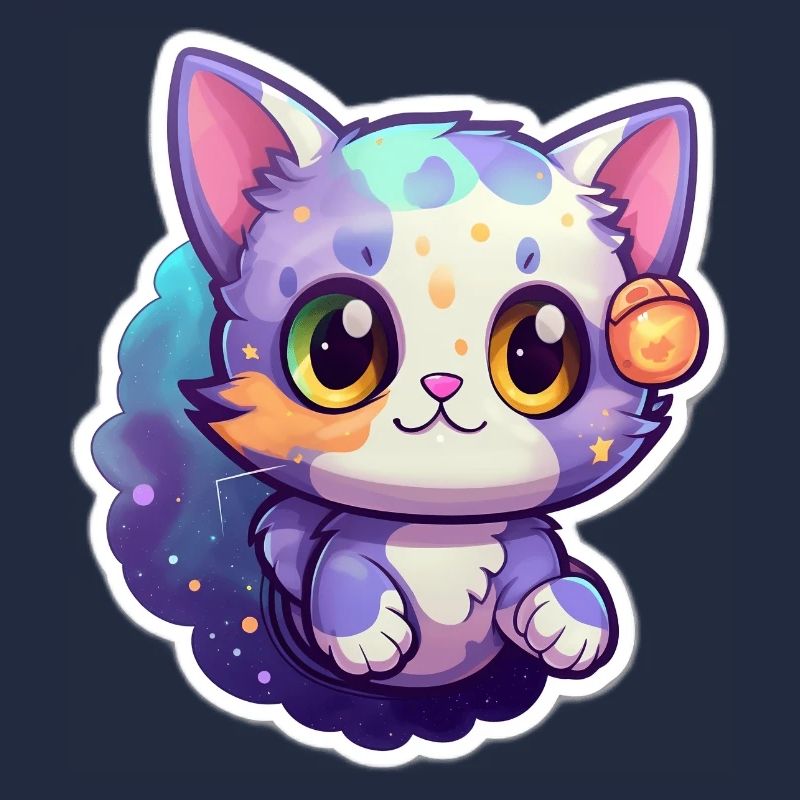 Un mignon chat de l’espace