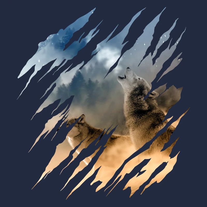 Wolf Scratch Marks Claws Wild Wolves Wilderness Howl