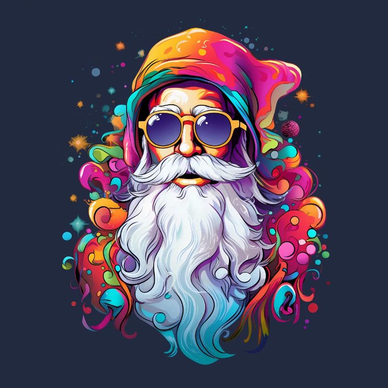 Psychedelischer Weihnachtsmann