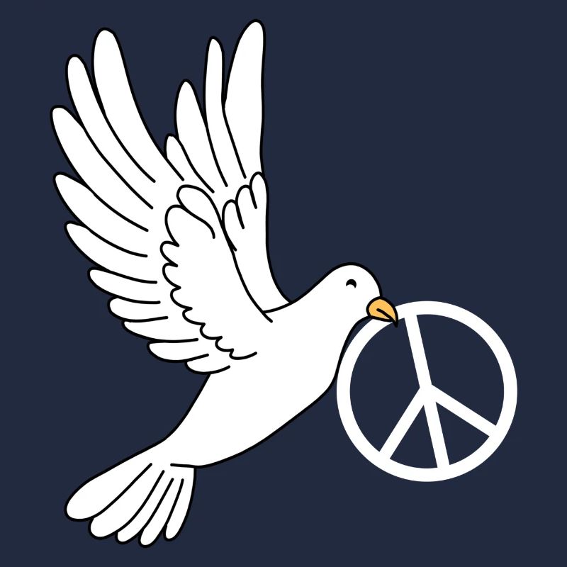 Friedenstaube mit Peacezeichen