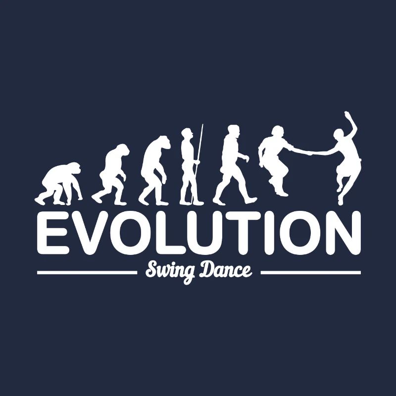 Swing Tanz Tanzen Evolution Geschenk Paare Tänzer