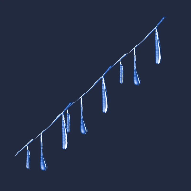 water drops line water