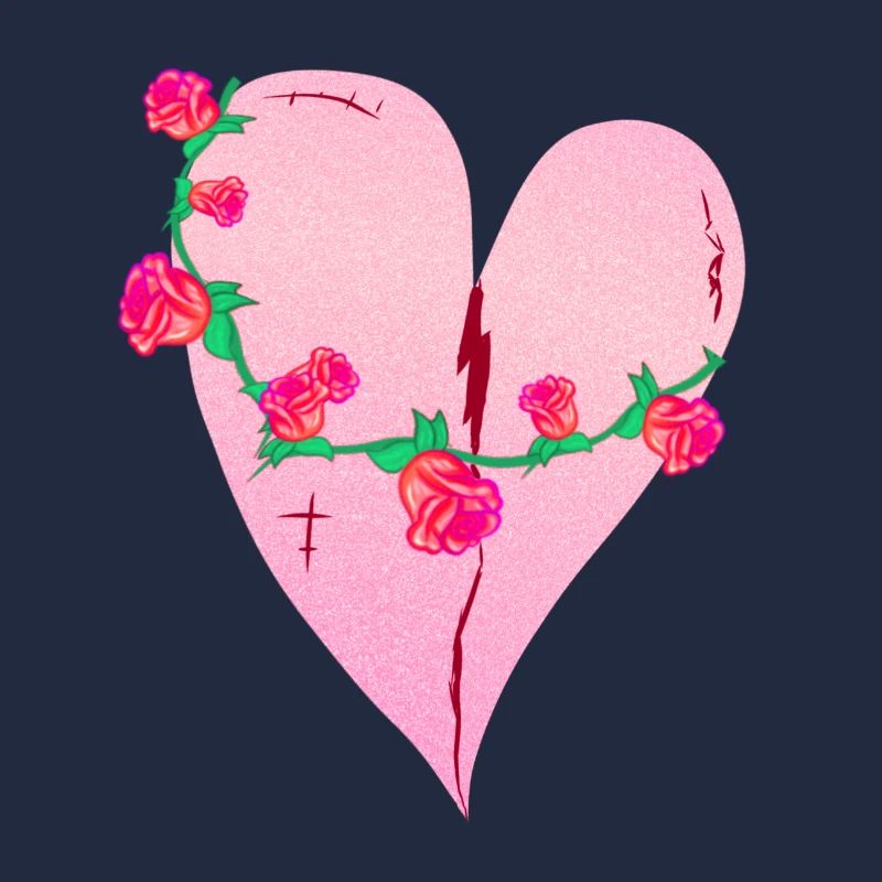herz rosen narben rosa symbol