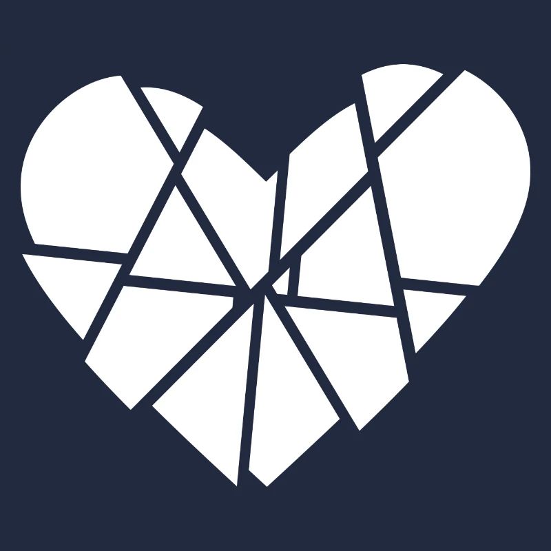 Coeur Brisé Éclats Éclats Anti Saint Valentin