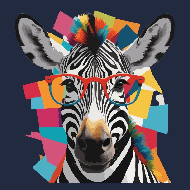 Zebra Coole und robuste bunte Brille