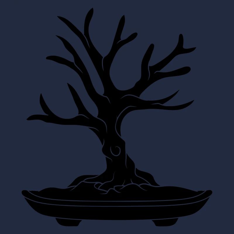arbre noir cool bonsaï baeumchen sans feuilles k