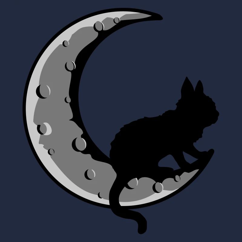 Sickle Moon Black Cat