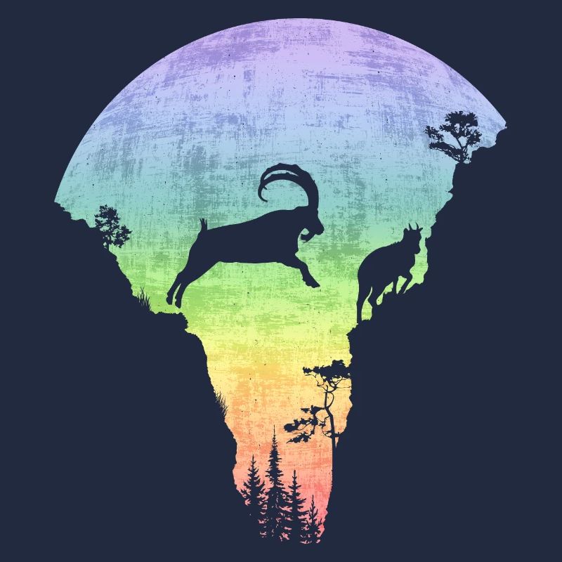 Springender Steinbock