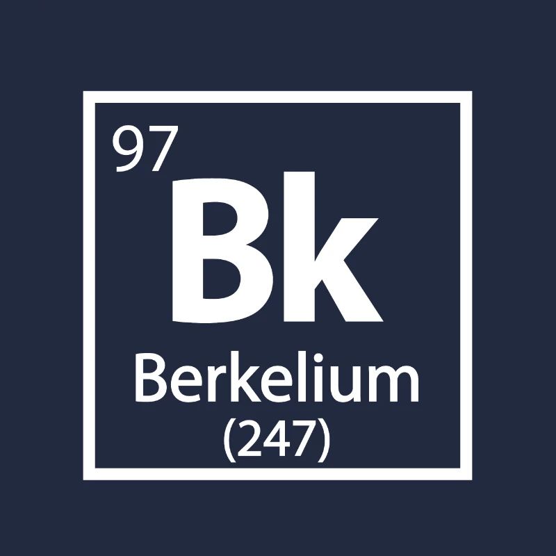 Tableau périodique des éléments berkélium