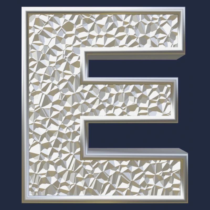 E, letter, letter E, initial, initial E, monogram,