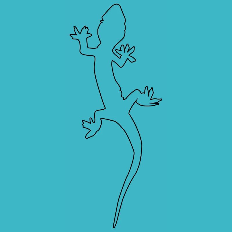 gecko lizard silhouette