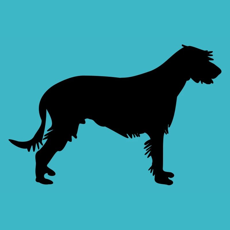 Irish wolfhound silhouette vector