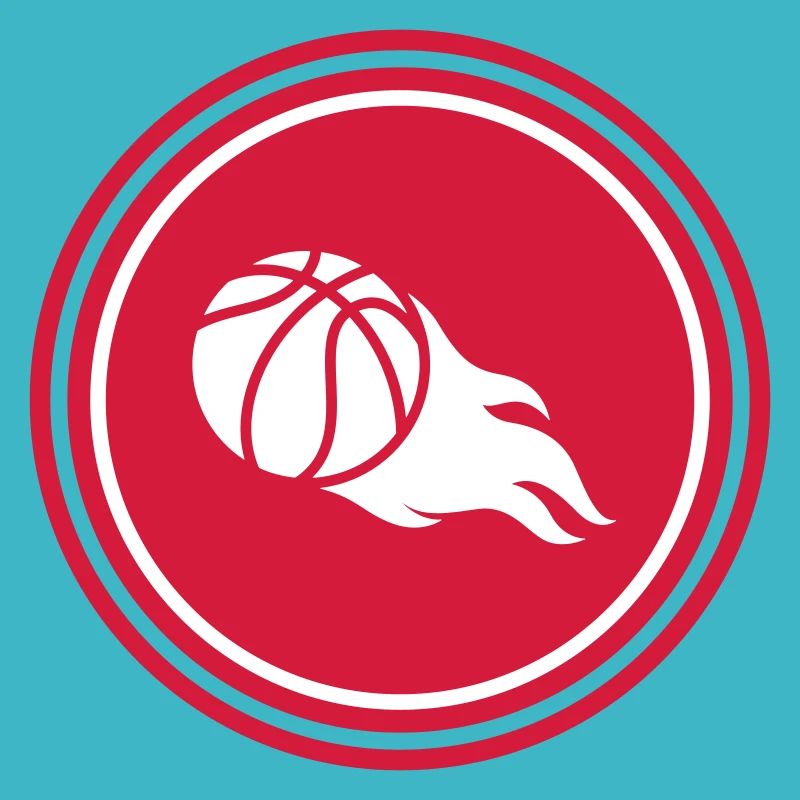 Flamme de feu de basket-ball