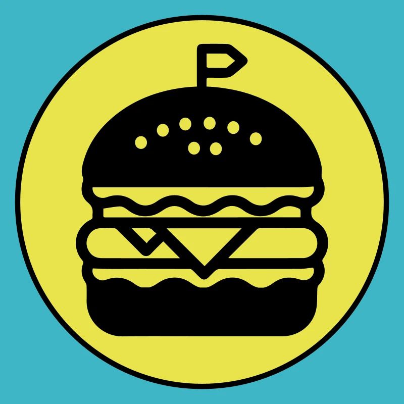 Cercle d’icônes de hamburger