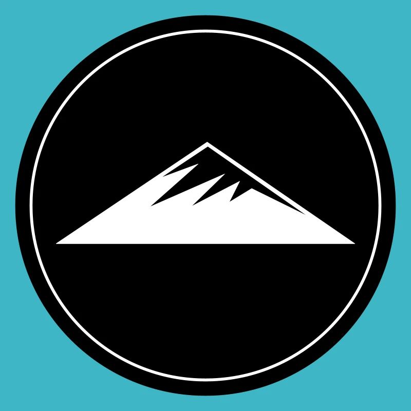 Mountains Symbol Circle