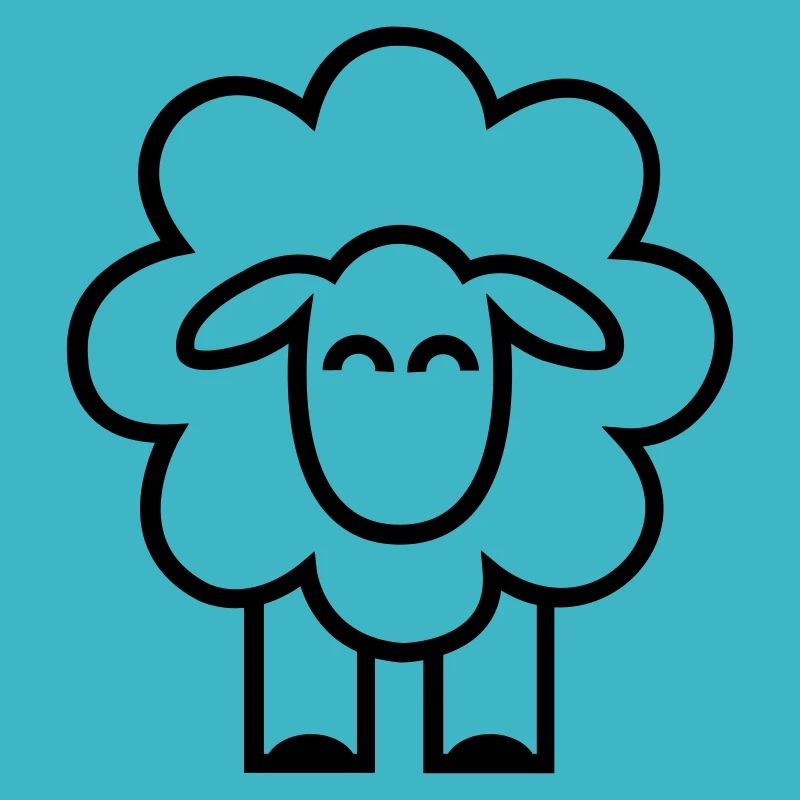white sheep icon gift farmer