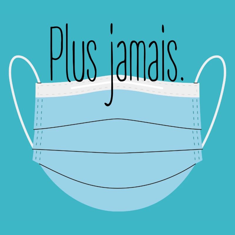 Plus jamais | Tee-shirt à message