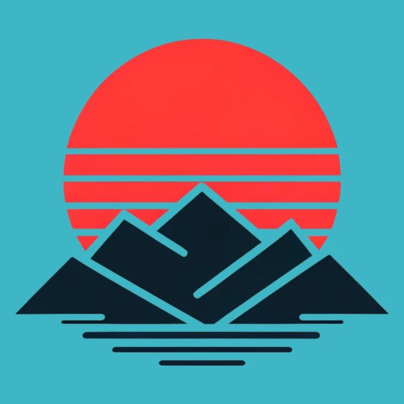 Striped Sunset Peaks