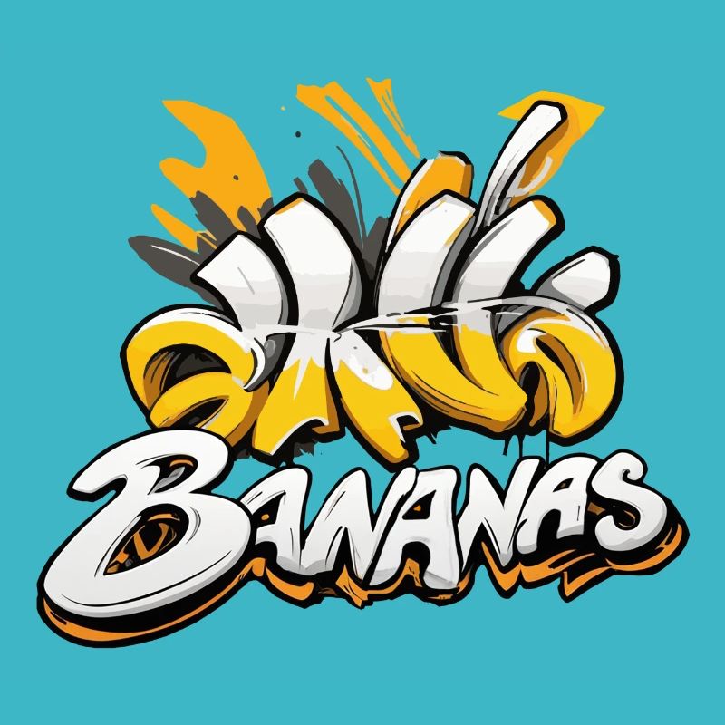 Bananen, Graffiti-Text