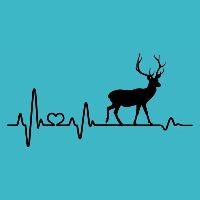 Herzschlag Hirsch Geweih