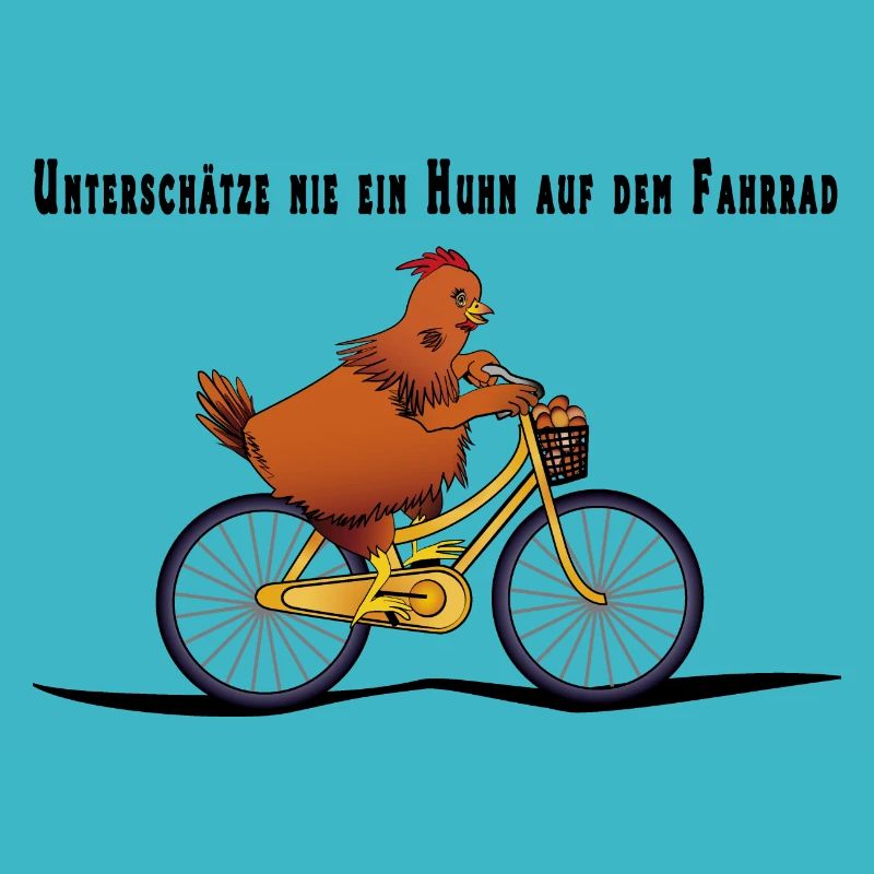 Poulet sur le vélo