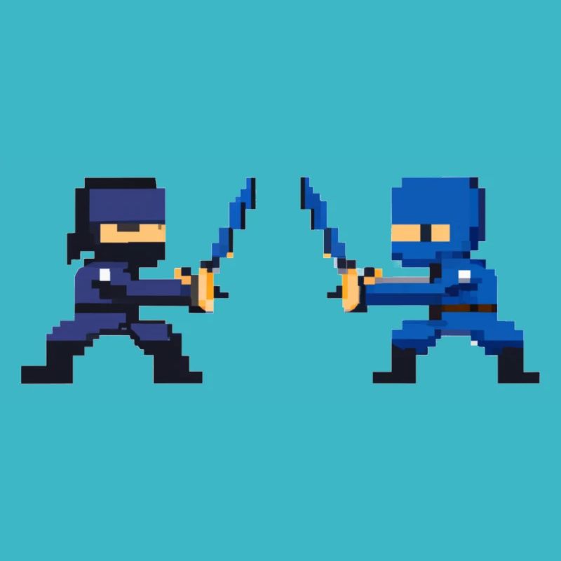 PixelArt, combat de ninja
