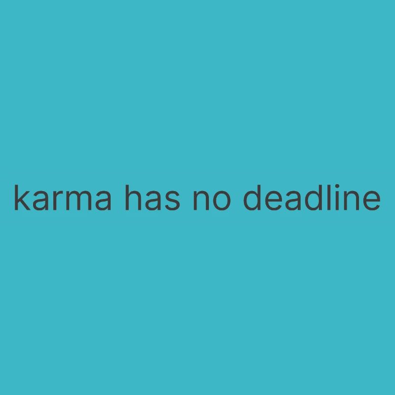Le karma n’a pas de date limite 1