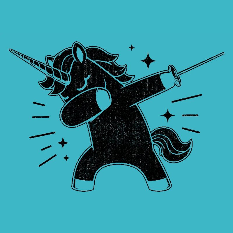 Doublage Licorne Escrimeur Épée Épée Épée Escrime Athlète