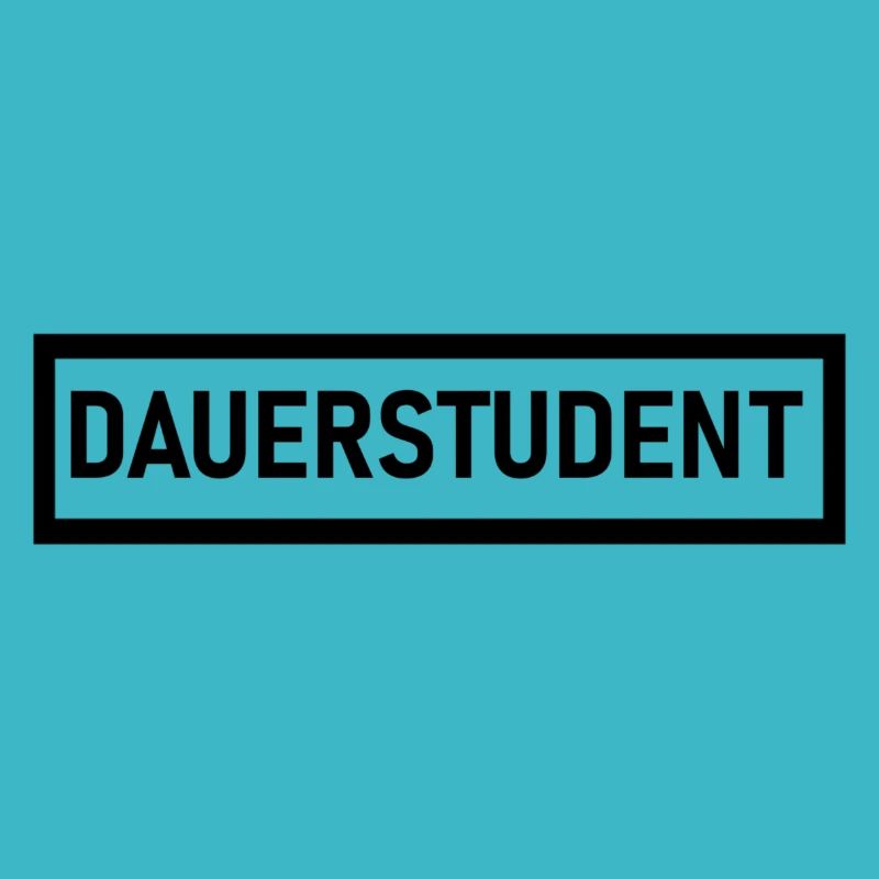 DAUERSTUDENT in schwarz