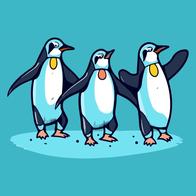 Pinguine feiern